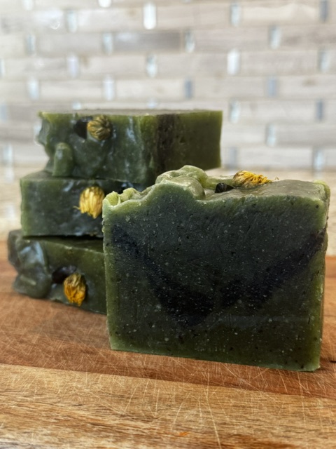 Eucalyptus Charcoal Hemp Body Soap + Smokey Quartz Crystal